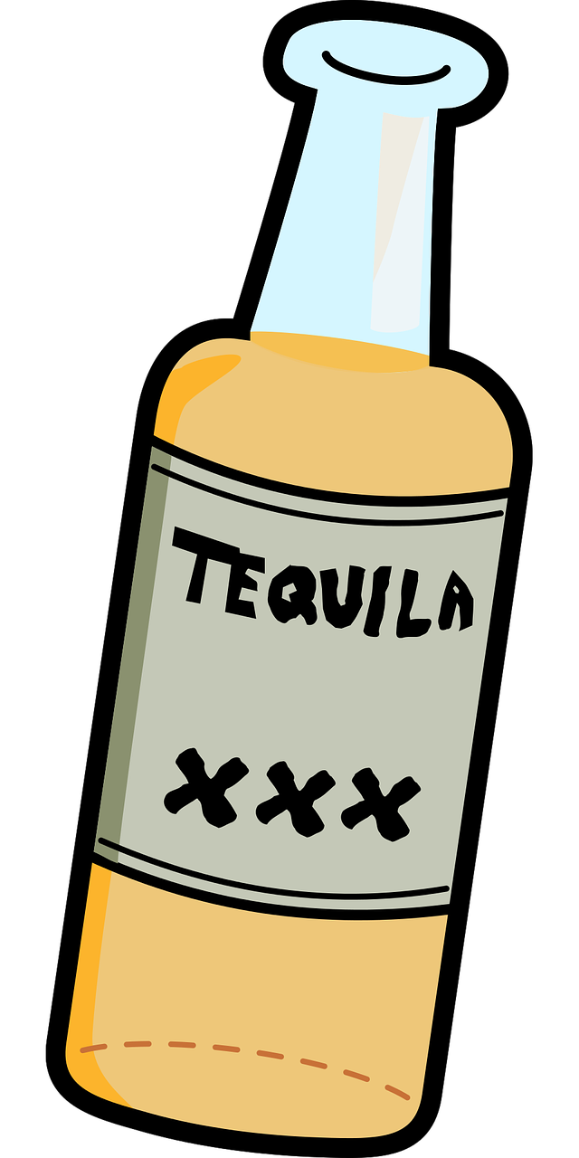 Alcohol Booze Bottle Cartoon.