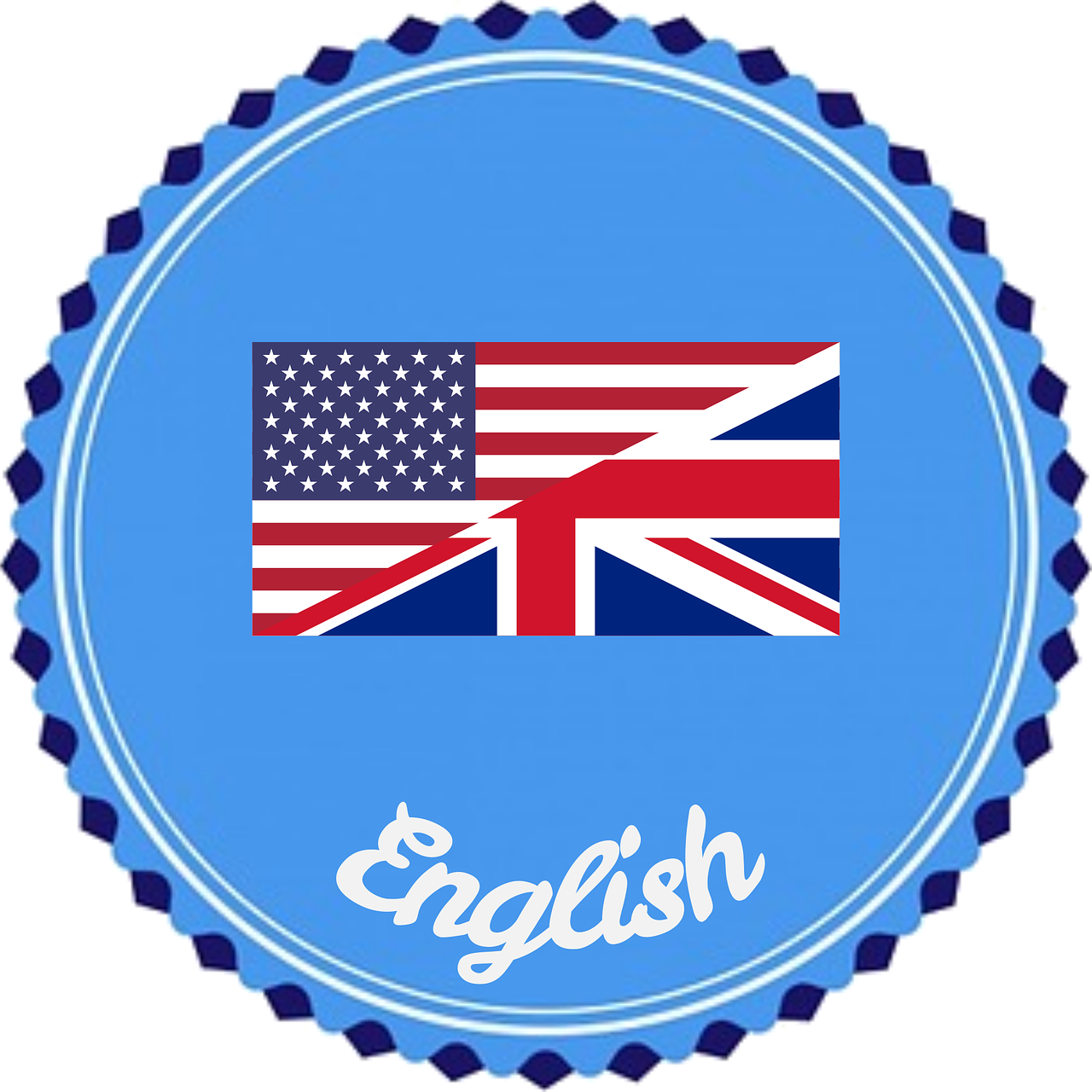 Badge Flair English Language