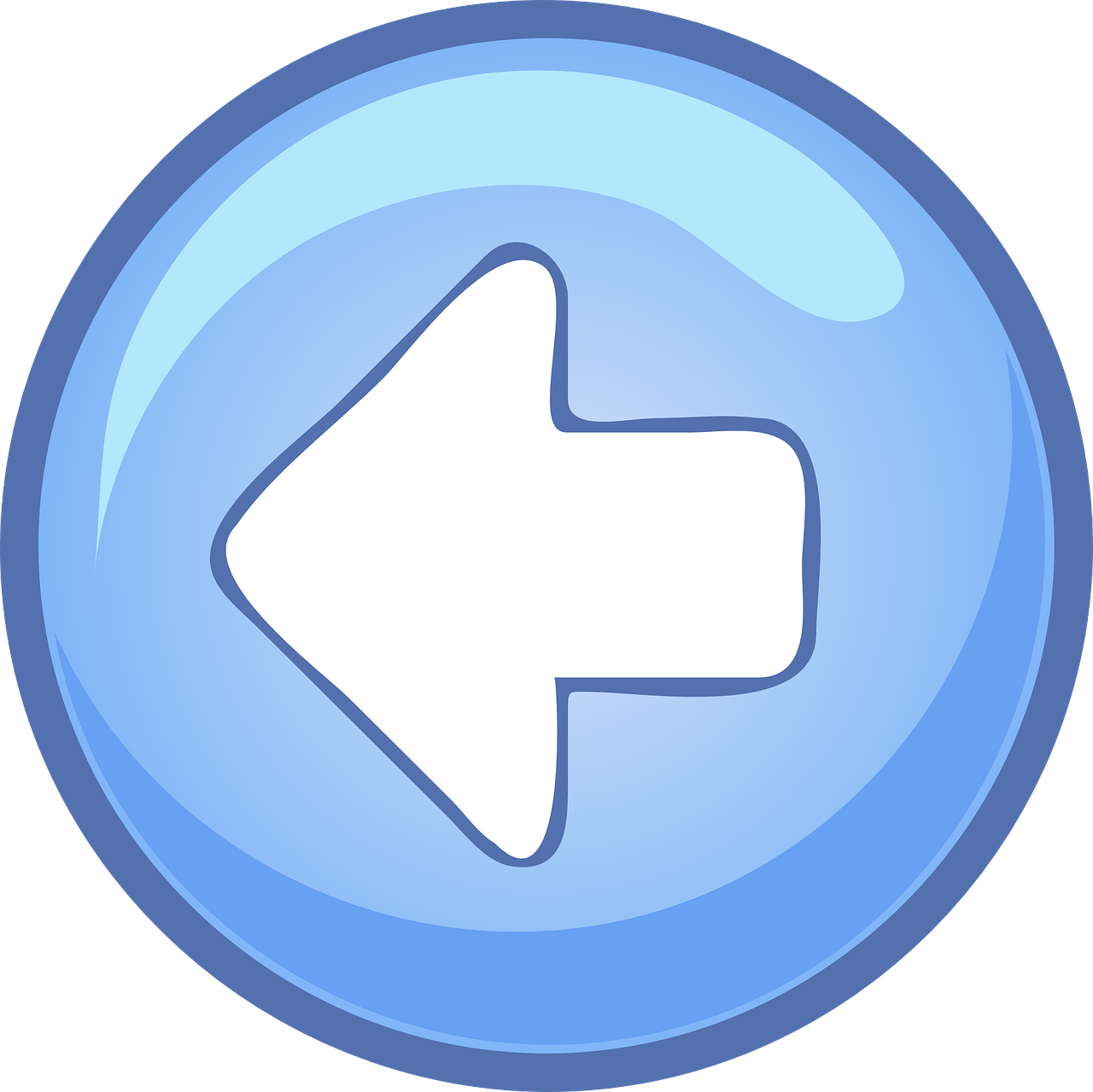 Back Button Computer Left Blue Png Picpng