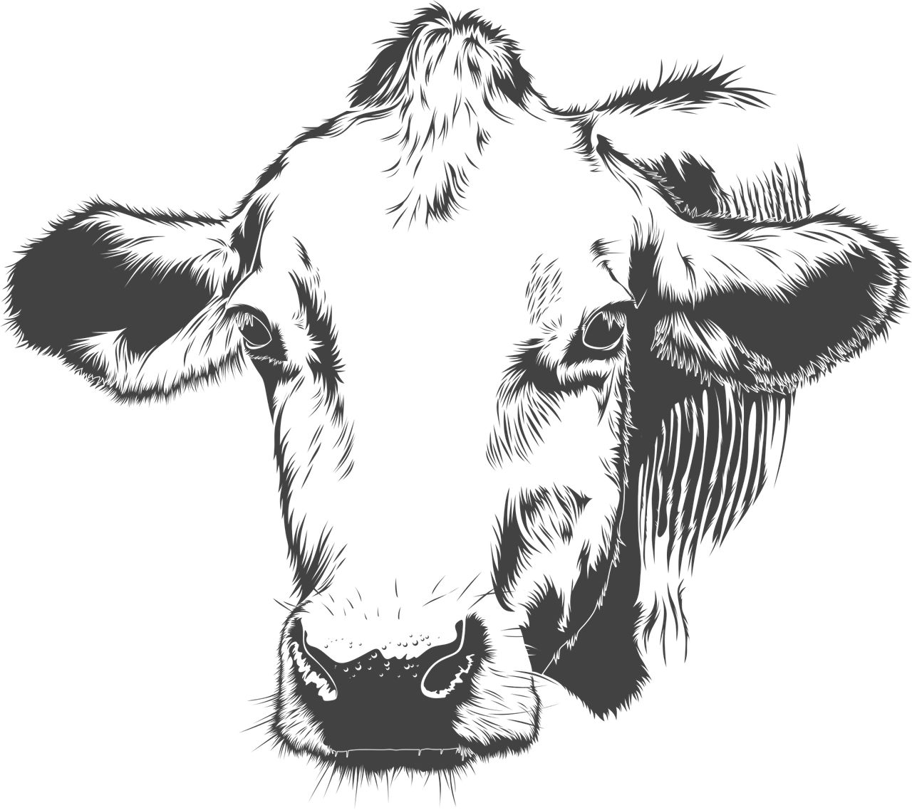Cow Cattle Animal Farm Vector png image file has been added to the Cow cate...