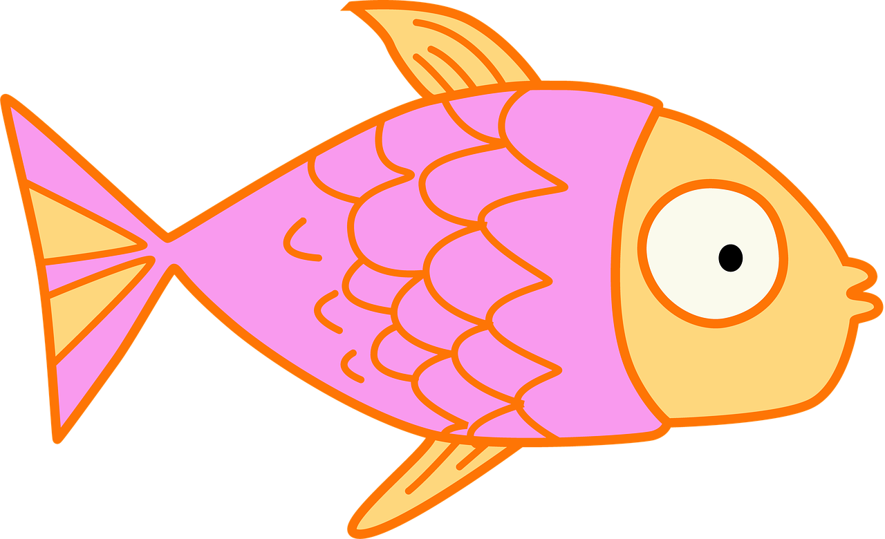 Fish Kids Clip Art Pink Cartoon png image file has been added to the Fish c...