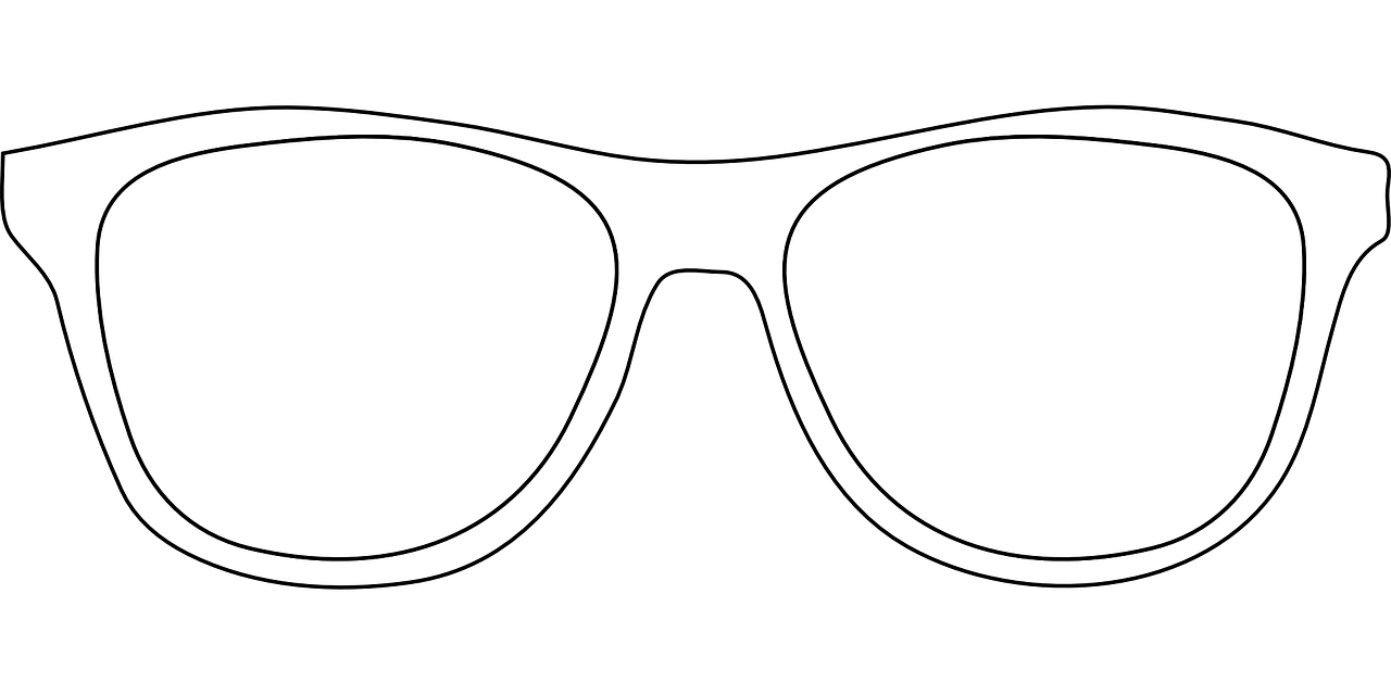 Glasses Outlines Simple PNG | Picpng