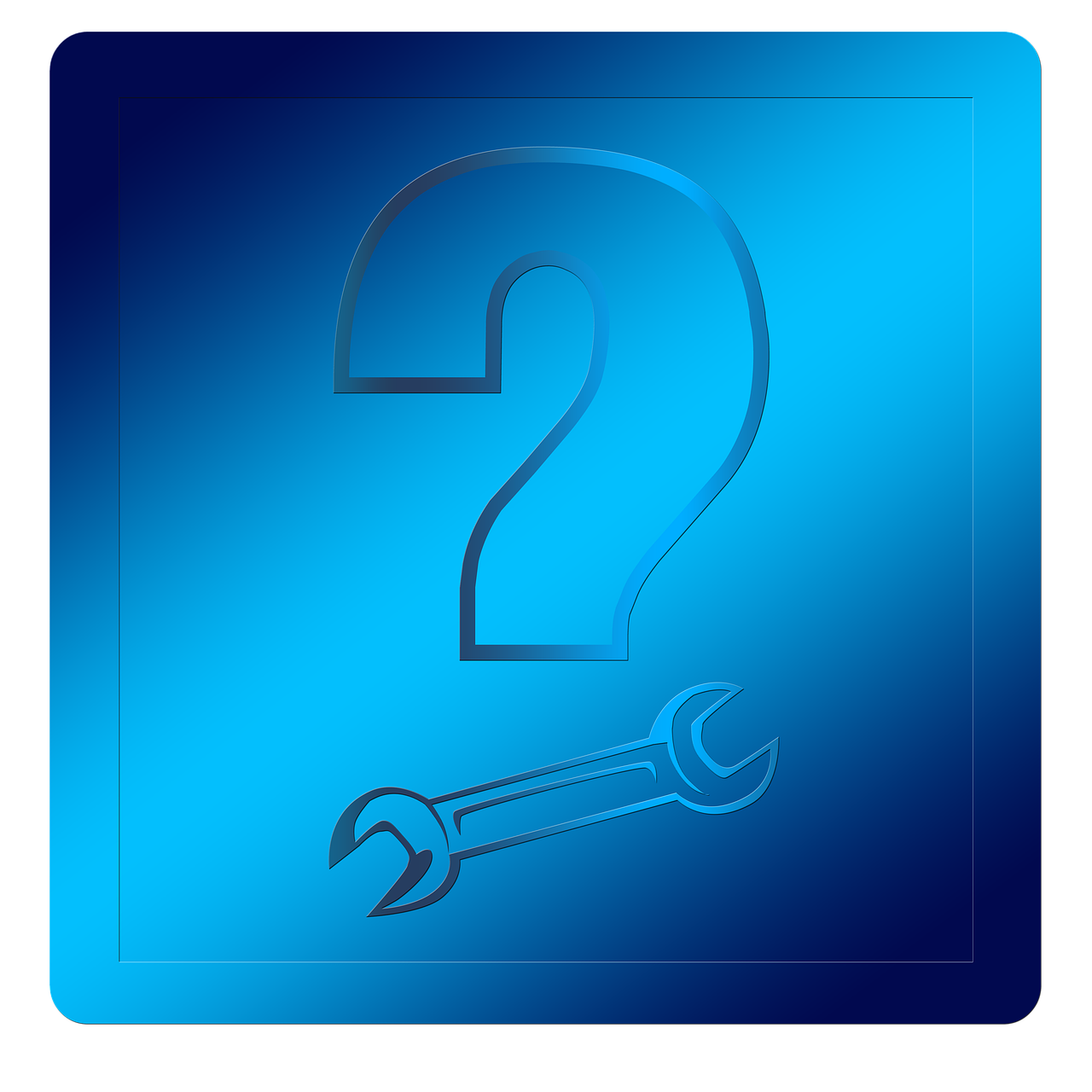 Icon Question Mark Wrench