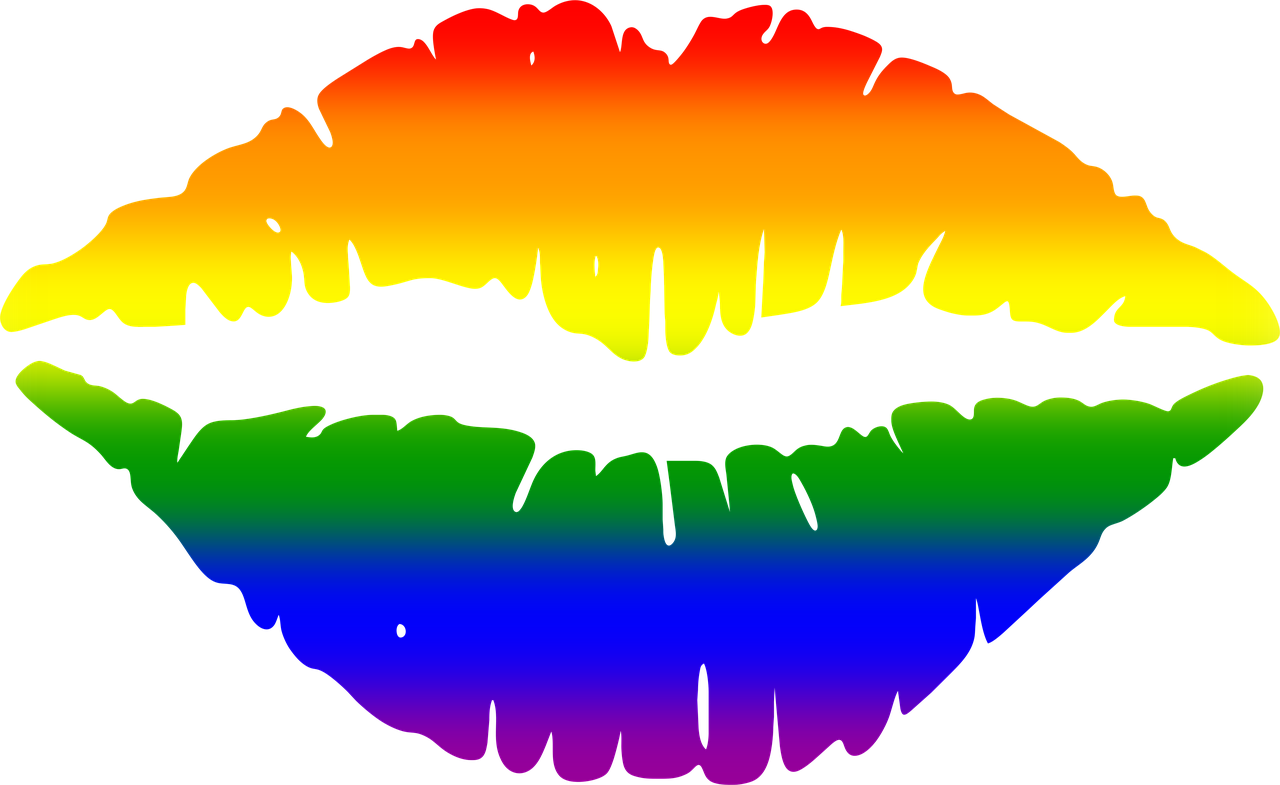 Mouth Gay Lips Flag Rainbow Png Picpng