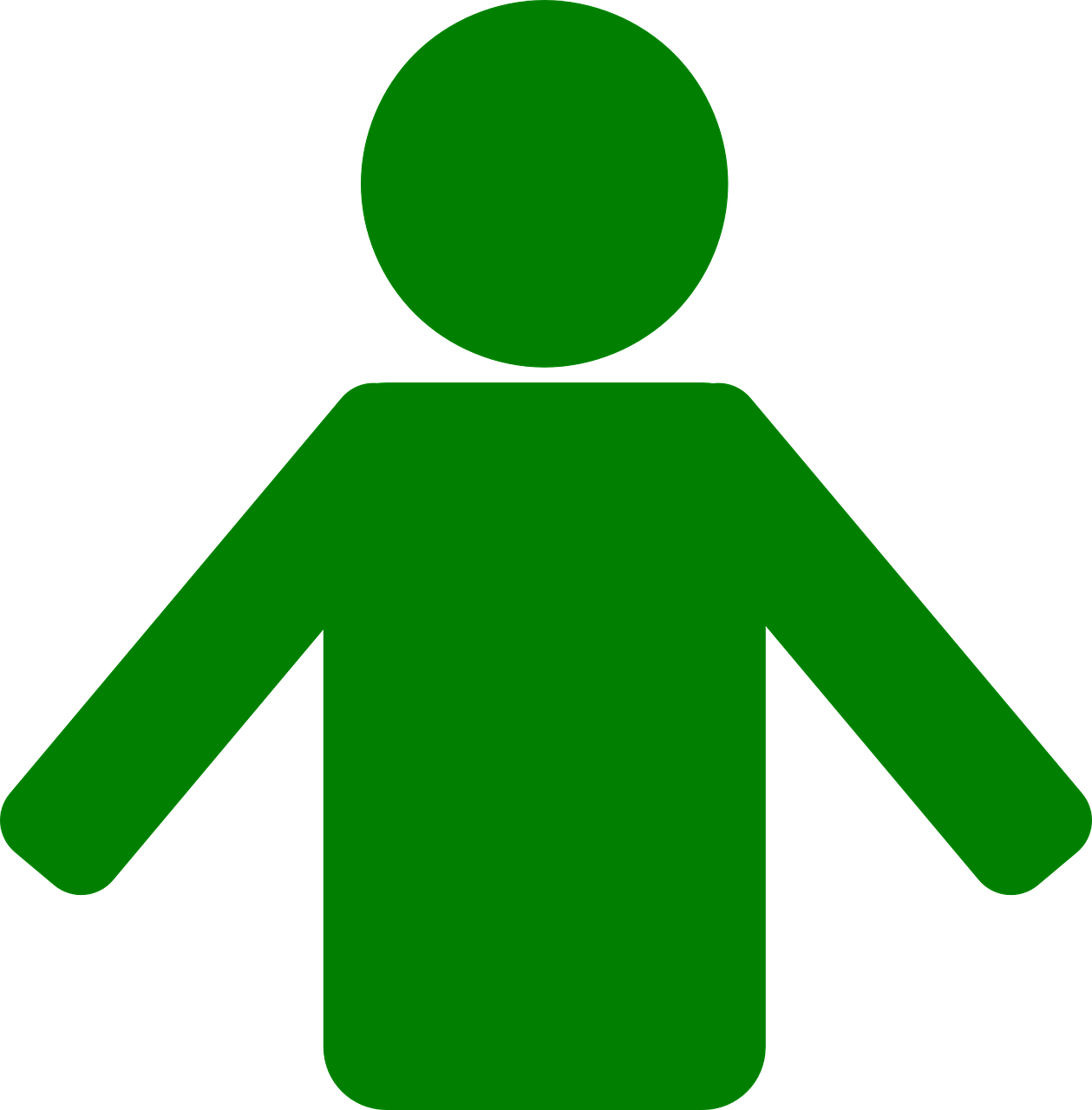 Person Symbol Green Buddy