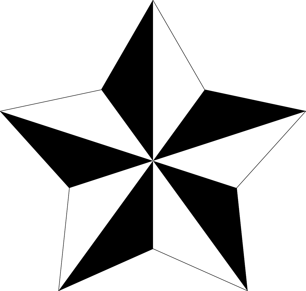 Pentagram Alternate Polygon Star