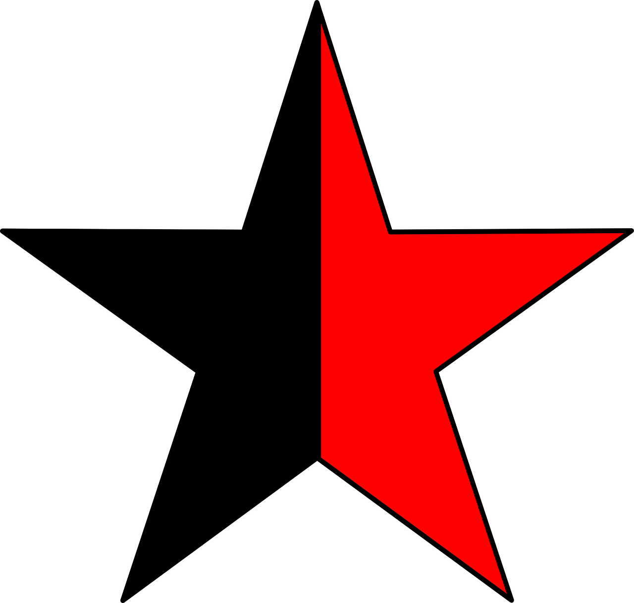 Star Half Color Red Rating