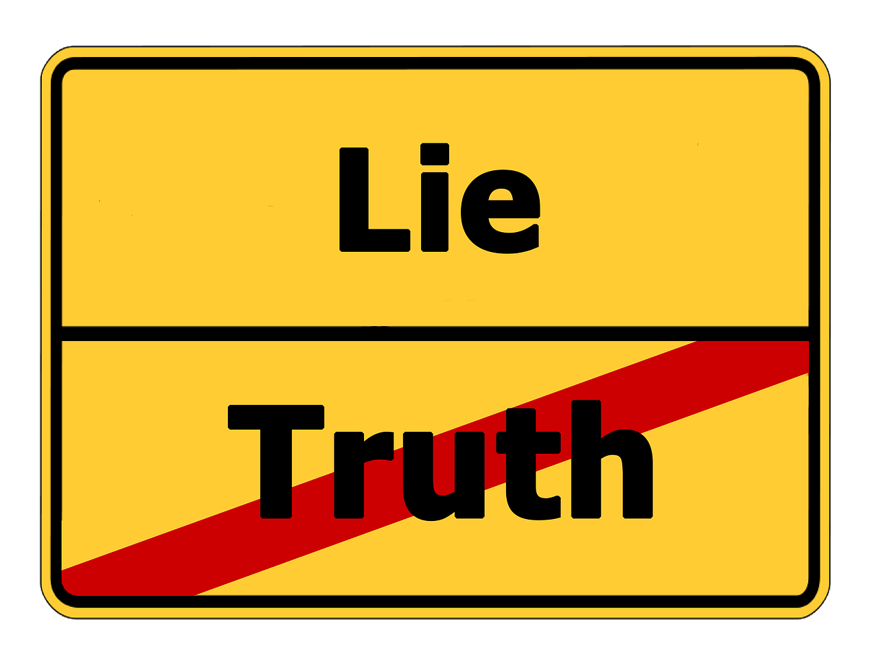 Truth Lie Street Sign Contrast Png Picpng